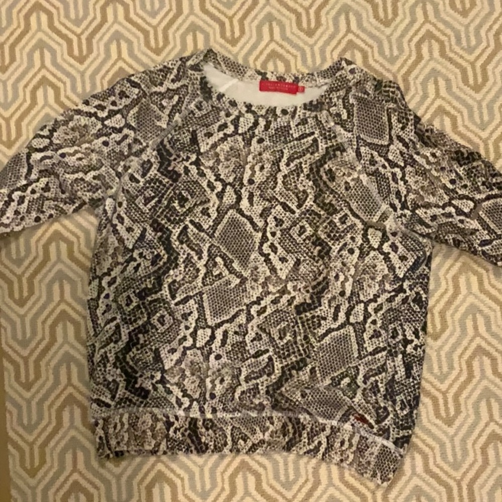 Philanthropy Python Snake Skin Pull Over
